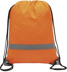 Knockholt Reflective Branded Drawstring Bag from The Promobag Warehouse an alternative to an alternative to the Rainham Environmentally Friendly Drawstring Branded Bags