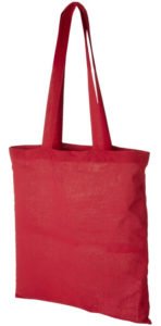Image Showing Madras Company Branded Tote Bags in Red from The Promobag Warehouse