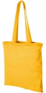 Image Showing Madras Company Branded Tote Bags in Yellow from The Promobag Warehouse