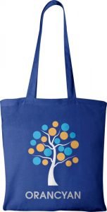 Madras Promotional Tote Bags Branded with 4 colour spot print from The Promobag Warehouse